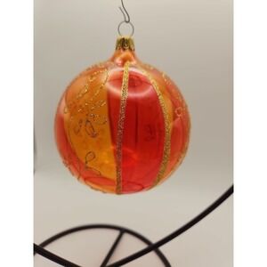 Clear Large Handblown Transparent Ornament / Germany (445)